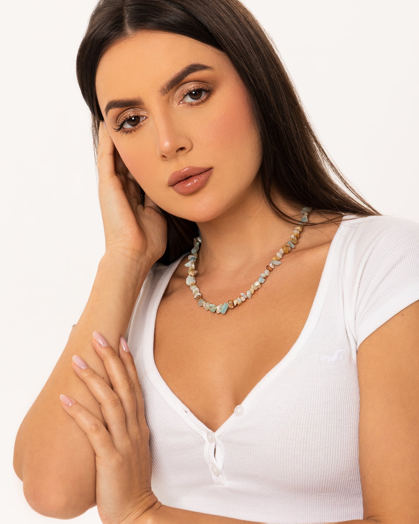 Sustainable Natural Stone Necklace