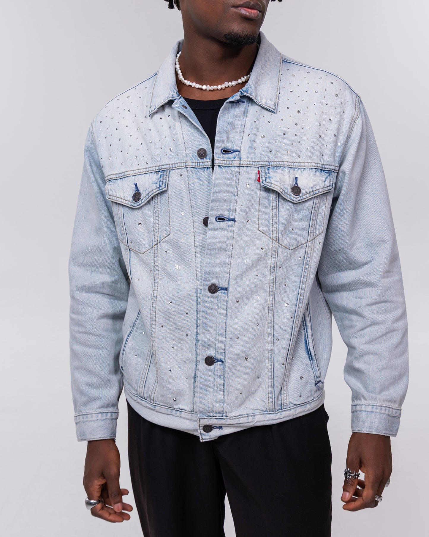 Custom Levi’s Crystal Denim Jacket 02