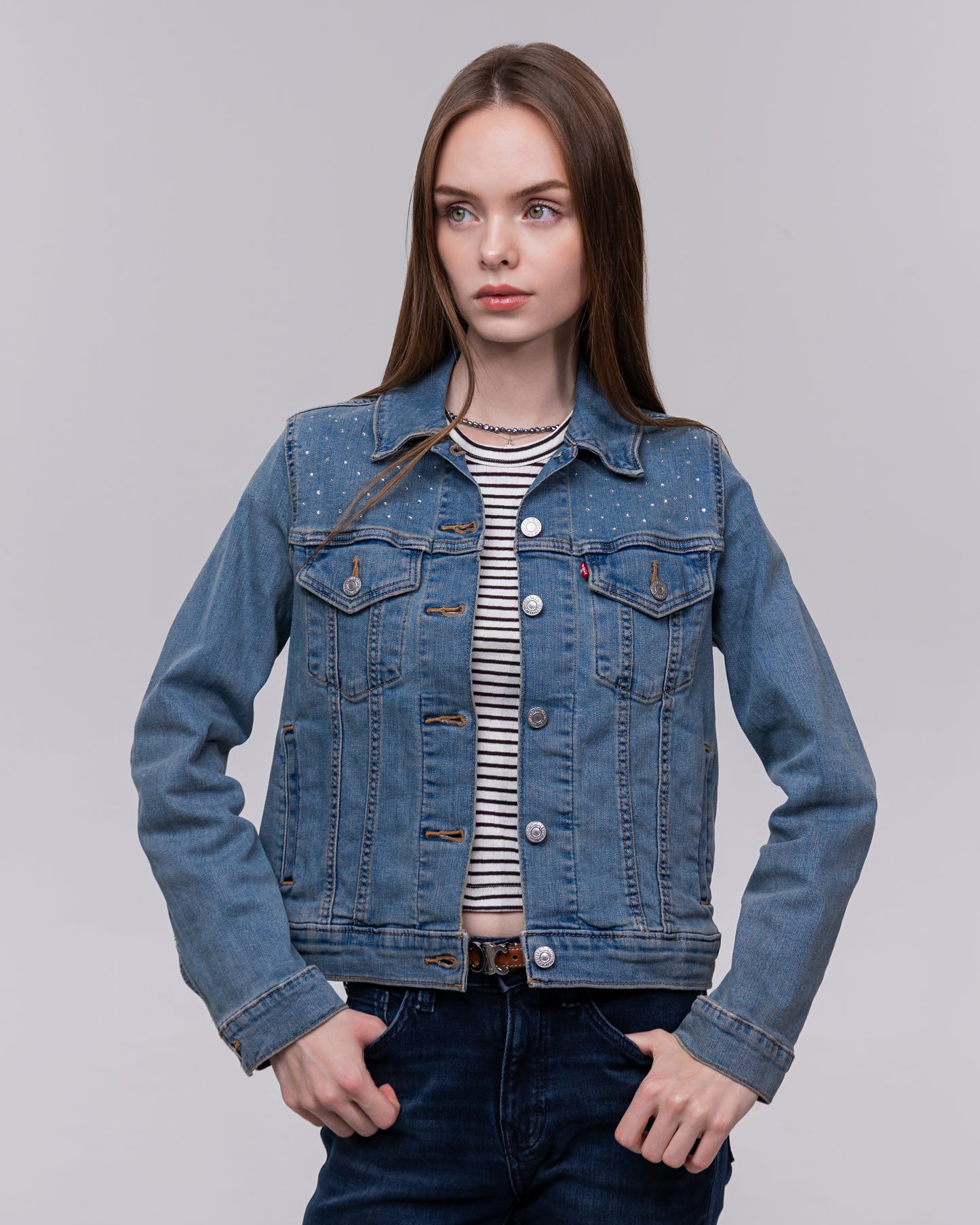 Custom Levi’s Crystal Denim Jacket 03