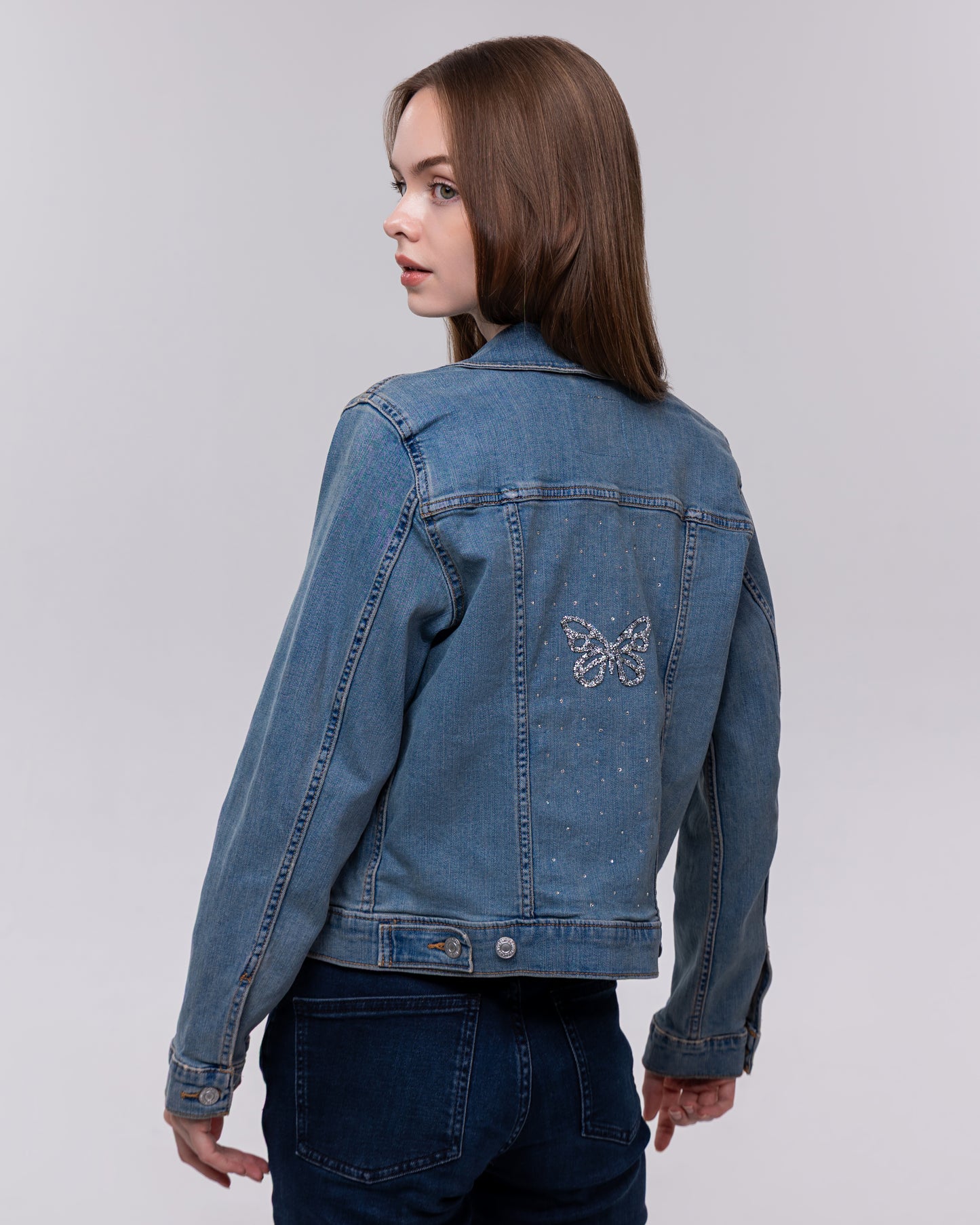 Custom Levi’s Crystal Denim Jacket 03