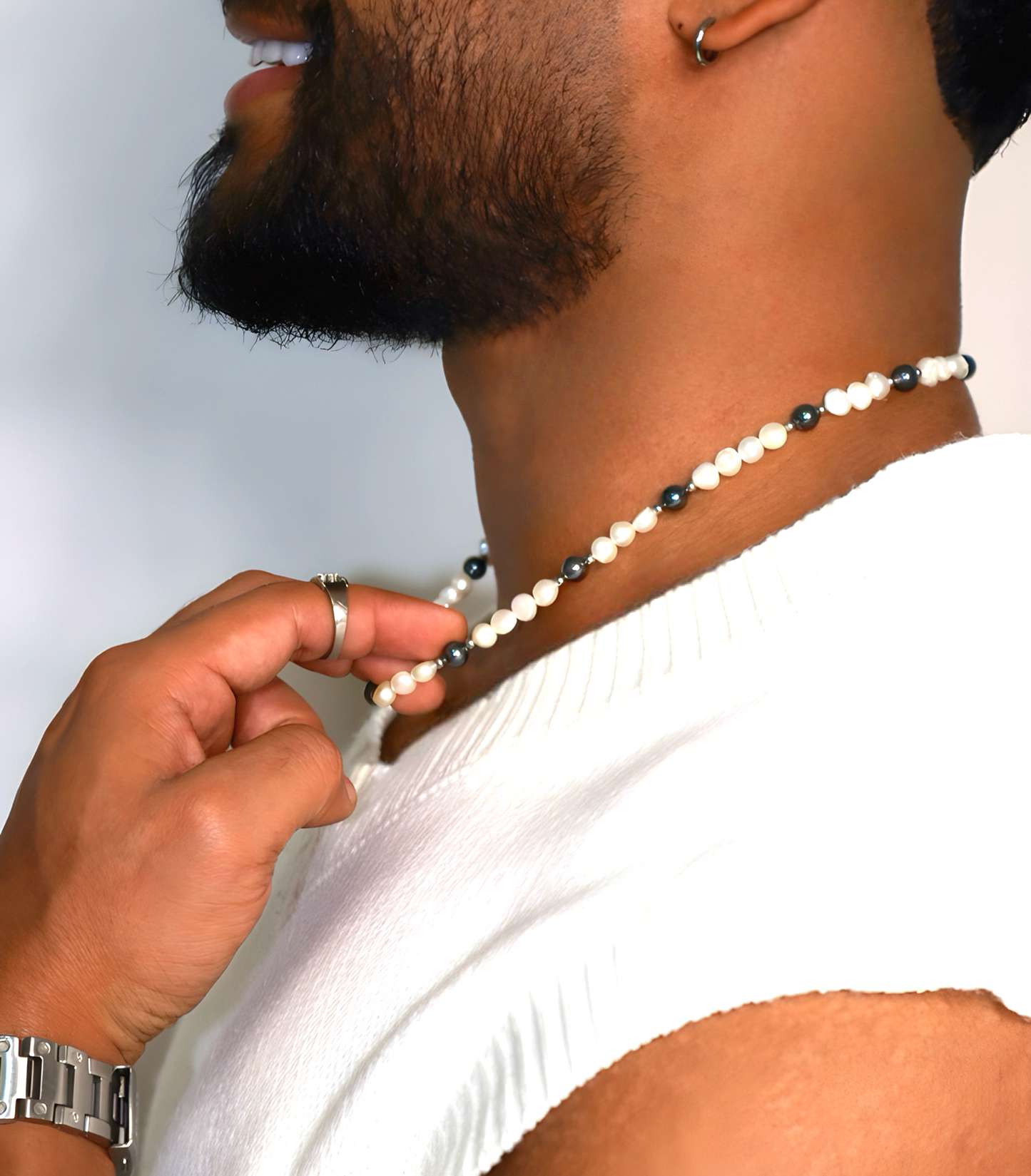cultured pearls and natural shell beads