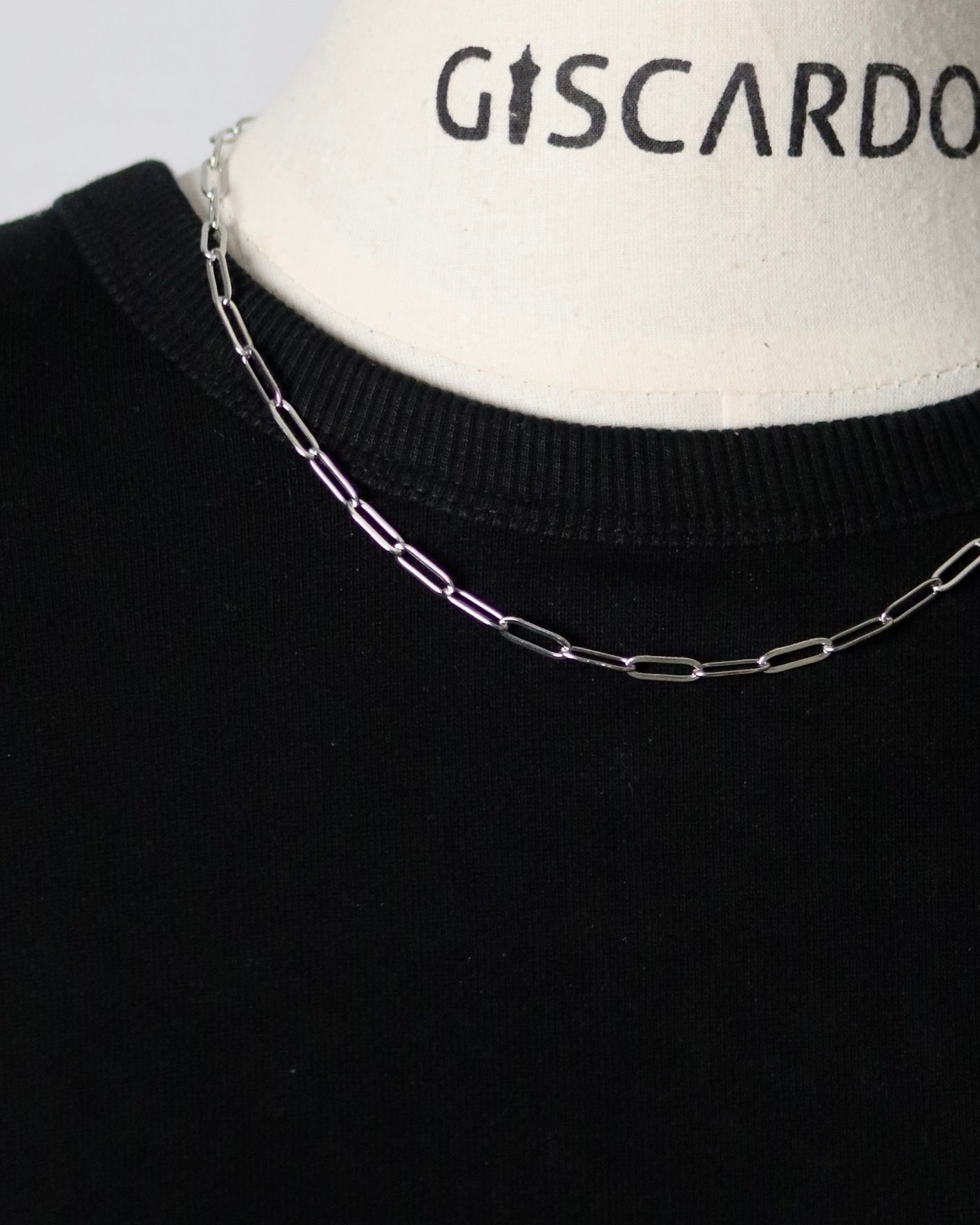 Silver-Tone Stainless Steel Necklace – Sleek & Durable